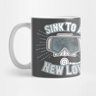 Scuba Diving T-Shirt Sink To A New Low Funny Diver Design Mug